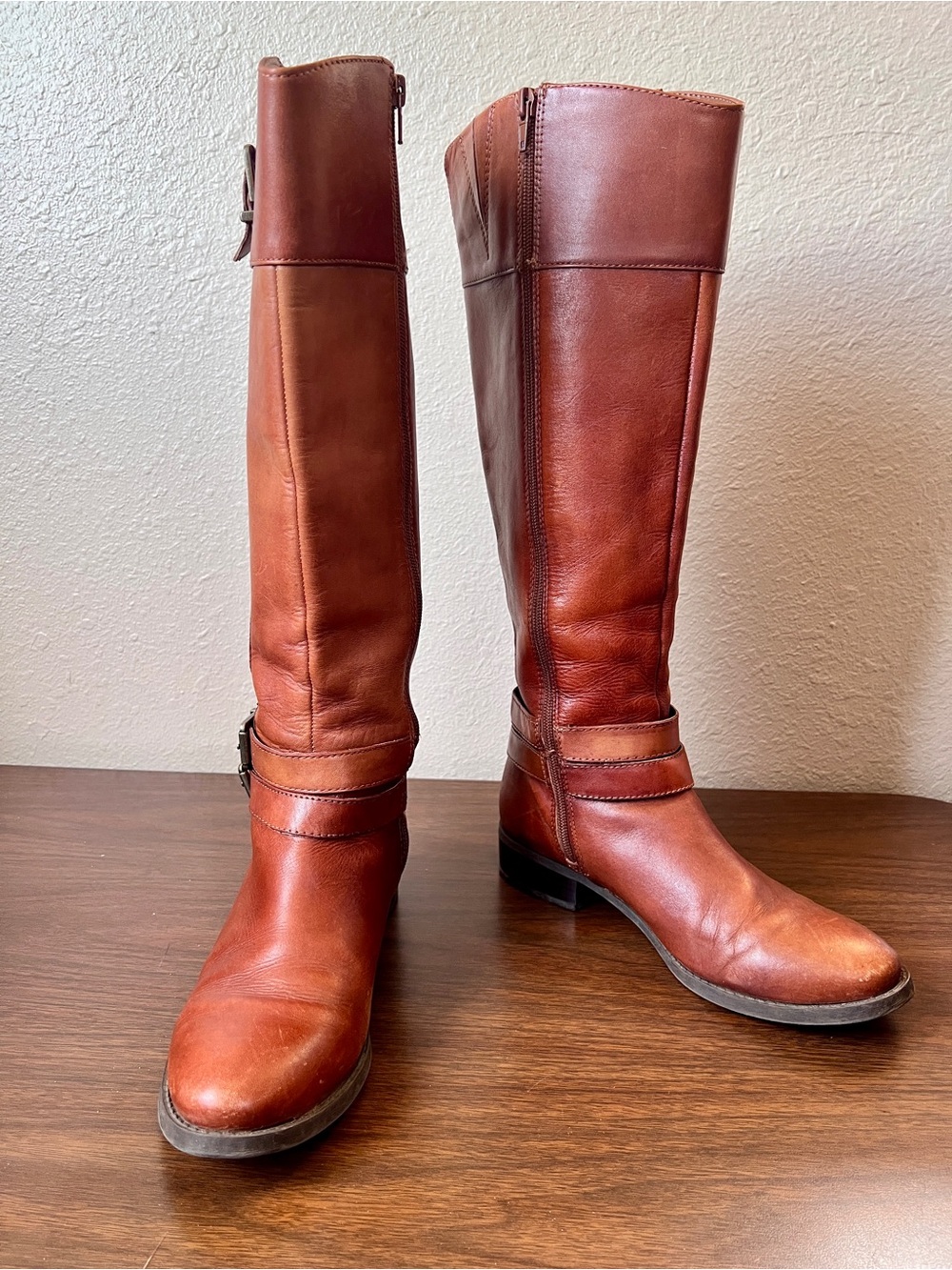INC International Concepts Leather Brown ‘FrankII’ Riding Boots - Size 7 1/2